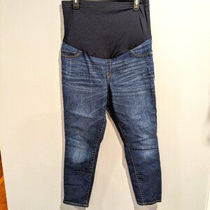 liz lange maternity jeans ankle skinny size large